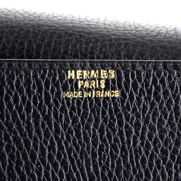 Borsa da viaggio Drag Travel Bag in pelle Ardenne nera - Detail D3