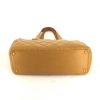 Sac cabas Chanel petit Shopping en cuir matelassé beige - Detail D4 thumbnail