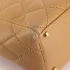 Chanel petit Shopping shopping bag in beige quilted leather - Detail D5 thumbnail