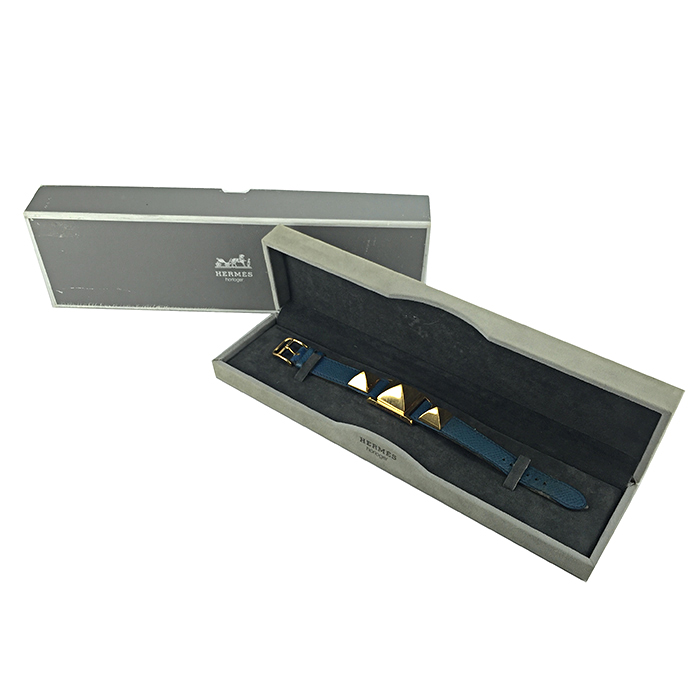 Hermes Médor - Wristwatch watch in gold plated Circa  2000