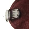 Hermes Marwari shoulder bag in burgundy canvas and burgundy leather - Detail D4 thumbnail