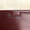 Pochette Hermes Jige en cuir box bordeaux - Detail D3 thumbnail