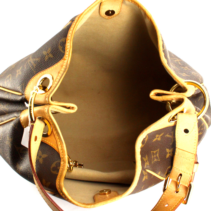 Sac à main Louis Vuitton Galliera moyen modèle en toile monogram et cuir naturel - Detail D2
