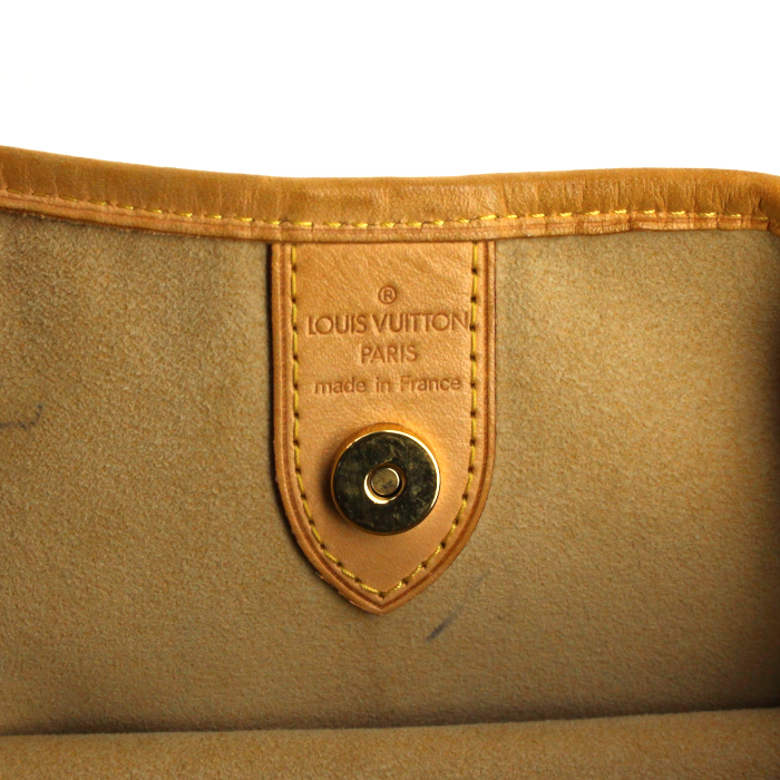 Sac à main Louis Vuitton Galliera moyen modèle en toile monogram et cuir naturel - Detail D3