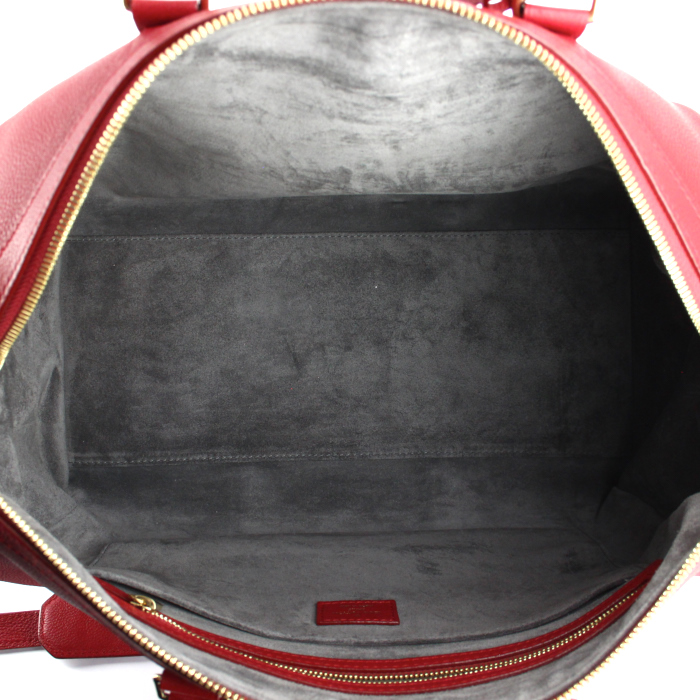 Bolso de mano Louis Vuitton Sofia Coppola en cuero granulado rojo - Detail D3