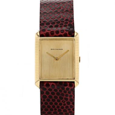 Reloj Boucheron Carrée de oro amarillo Circa  1980