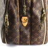 Bolsa de viaje Louis Vuitton Alize en lona Monogram revestida y cuero natural - Detail D5 thumbnail