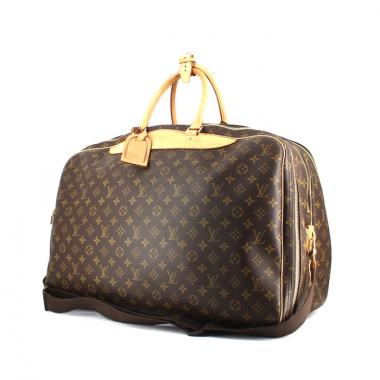 Sac de voyage Louis Vuitton Alize en toile monogram enduite et cuir naturel