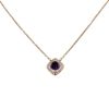 Fred Pain de Sucre necklace in pink gold and diamonds and in amethyst - 00pp thumbnail