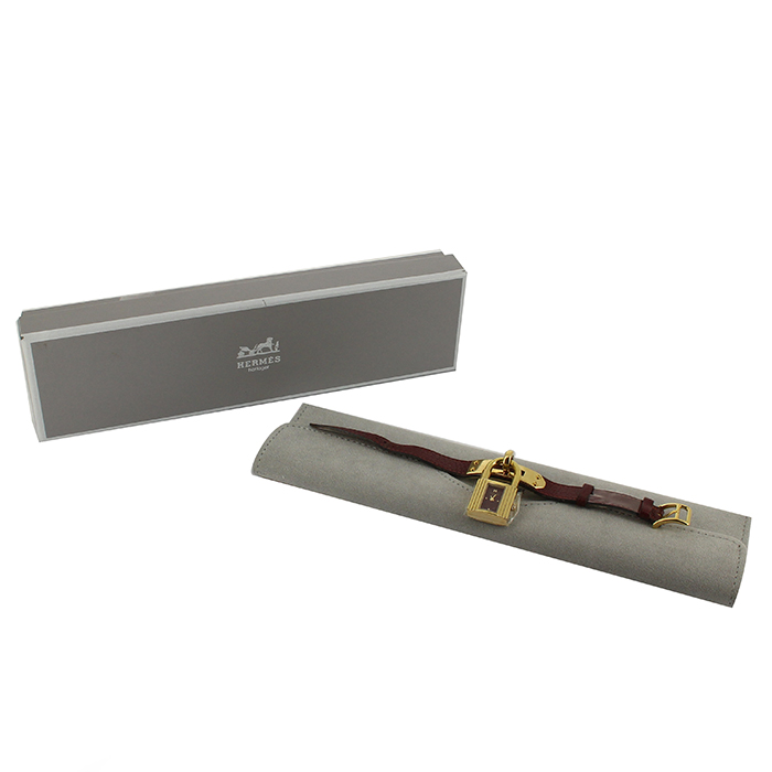 Orologio Hermes Kelly-Cadenas in oro placcato Ref :  KE1.210 Circa 2000  - Detail D2