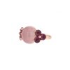 Pomellato Luna ring in pink gold and tourmaline and in quartz - 00pp thumbnail