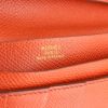 Portafogli Hermes Béarn in pelle Epsom rosa - Detail D2 thumbnail