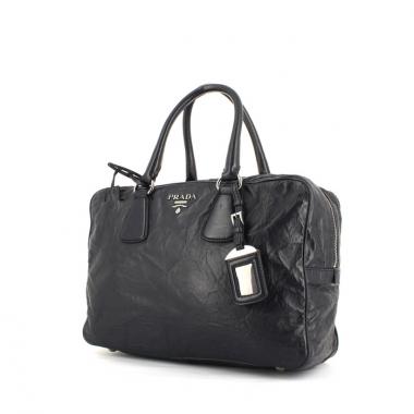Borsa in pelle blu notte
