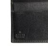 Billetera Gucci en lona Monogram y cuero negro - Detail D4 thumbnail