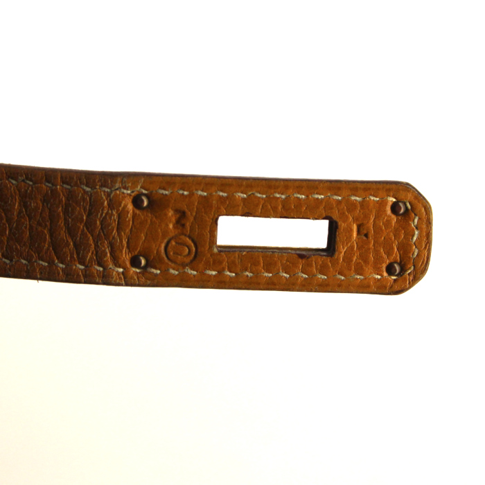 Borsa Hermes Birkin 40 cm in pelle Ardenne gold - Detail D4