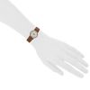 Montre Hermes Sellier - wristwatch en or et acier Vers  1990 - Detail D1 thumbnail