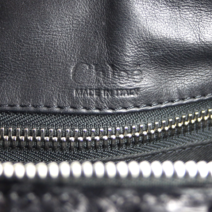 Sac à main Chloé en python noir - Detail D4
