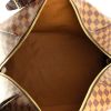 Louis Vuitton weekend bag in ebene damier canvas and brown leather - Detail D2 thumbnail