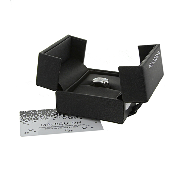 Mauboussin Grande Vie ring in white gold,  mother of pearl and diamonds - Detail D2