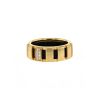 Chaumet Class One small model ring in yellow gold,  rubber and diamonds - 00pp thumbnail