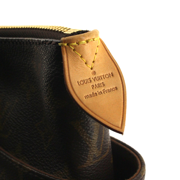 Louis Vuitton Totally shopping bag in monogram canvas and natural leather - Detail D3