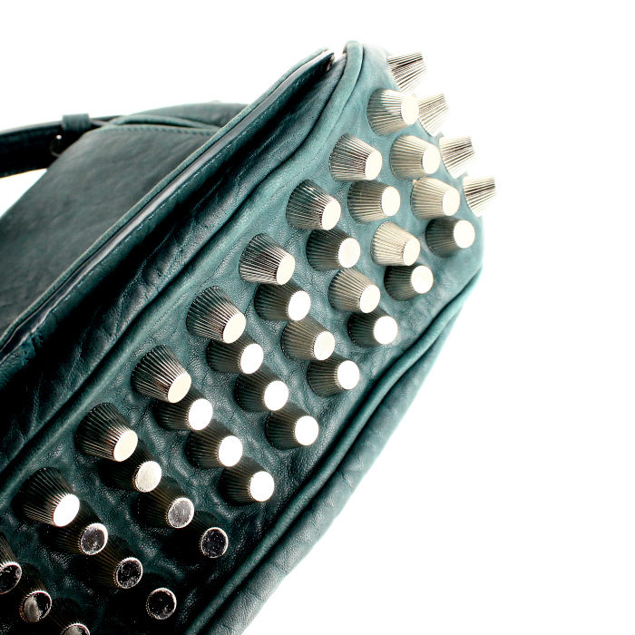 Alexander Wang beggar's bag in green grained leather - Detail D5