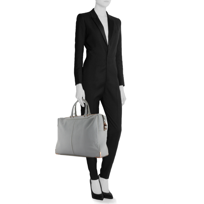 Alexander Wang handbag in white grained leather - Detail D2
