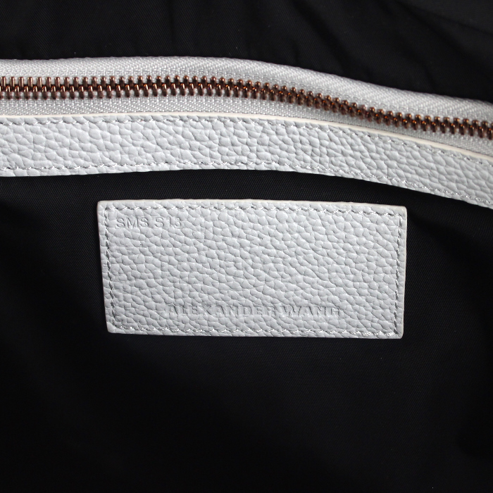 Borsa in pelle martellata bianca - Detail D4