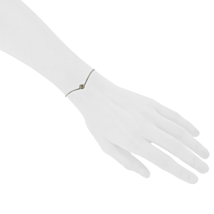 Brazalete De Beers Talisman en oro rosa y diamante en bruto color coñac - Detail D1