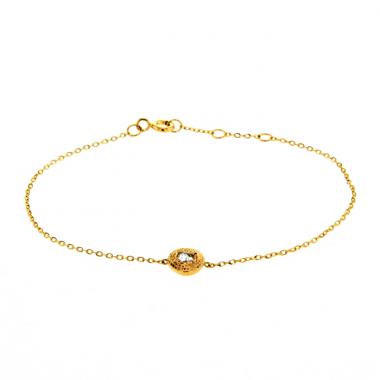 Bracciale De Beers Talisman in oro rosa e diamante grezzo undefined