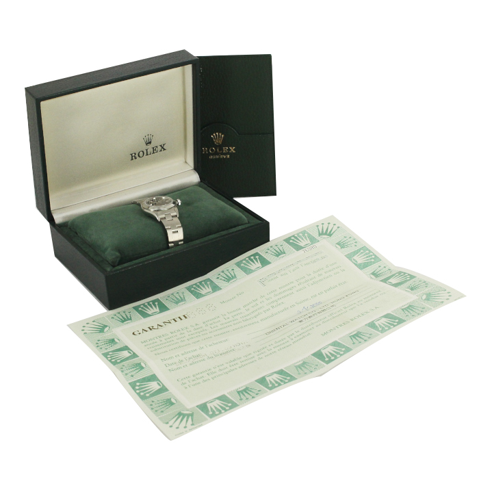 Rolex Oyster Perpetual Datejust Lady watch in stainless steel Ref:  77080 Circa  1998 - Detail D2