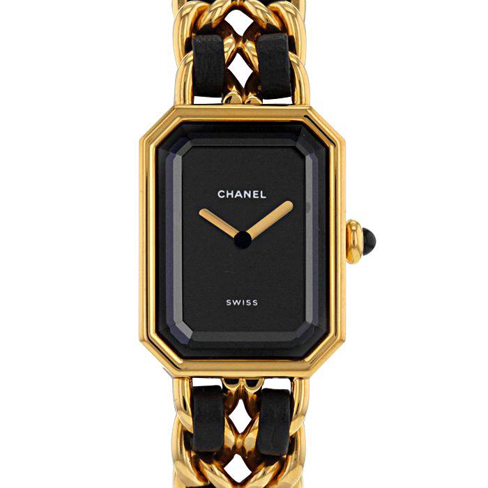 Orologio Chanel Première  taglia M in oro placcato Ref :  Premiére Circa  1990