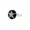Chanel Cometes ring in white gold,  onyx and diamonds - 00pp thumbnail