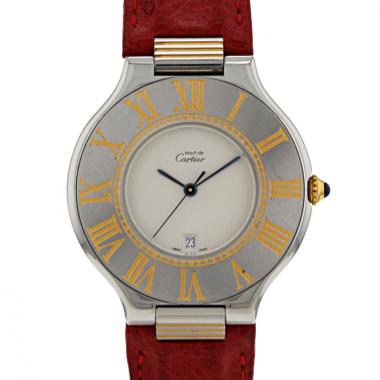Cartier Must 21 watch in gold and stainless steel Circa  1990