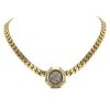 Bulgari Monete linked necklace in yellow gold,  bronze and diamonds - 00pp thumbnail