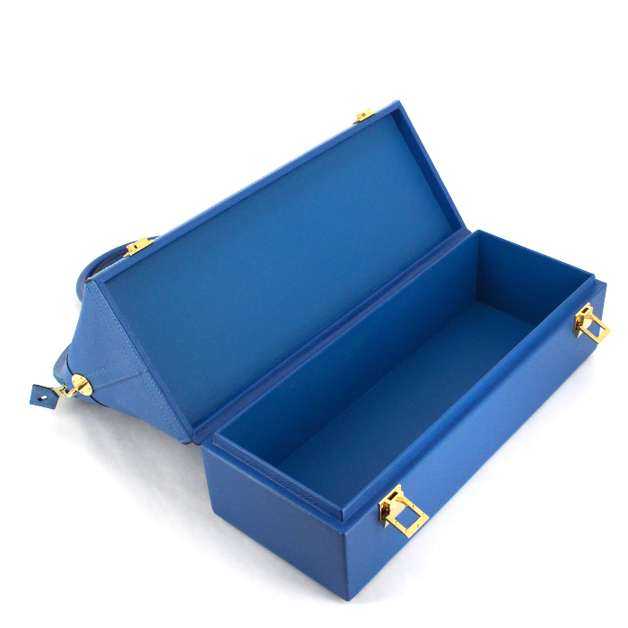 Borsa Mac Pherson in pelle Epsom blu - Detail D5