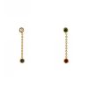 Paire de pendants d'oreilles Dior Mimioui en or jaune,  diamants et pierres précieuses - 00pp thumbnail
