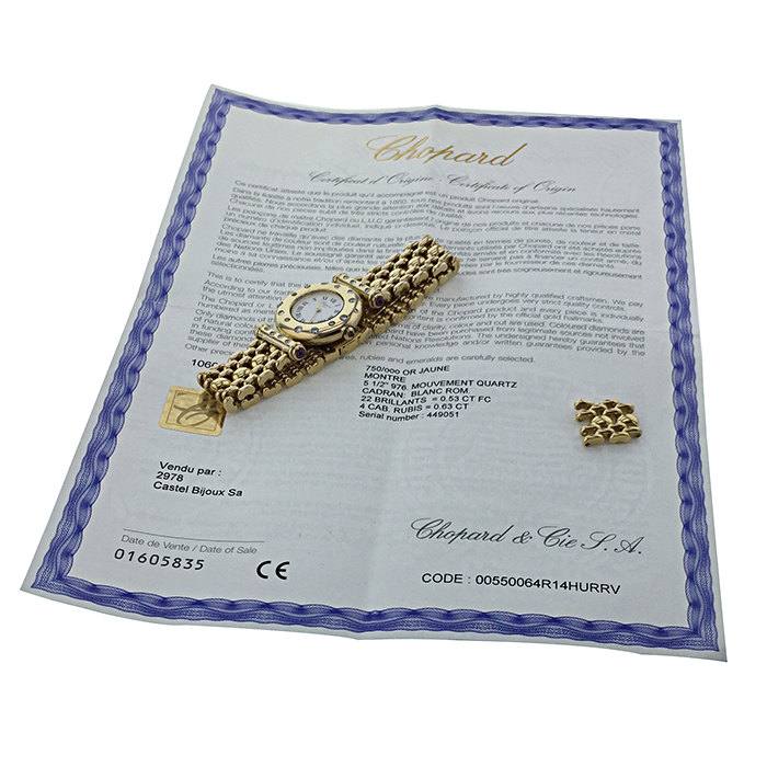 Montre Chopard en or jaune 18k Vers 2000 - Detail D2