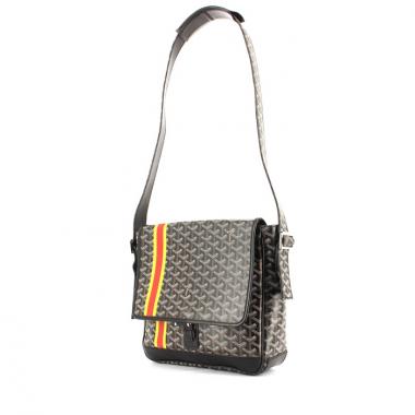 Bolso zurrón Goyard Urbain en lona Monogram y cuero negro