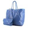 Goyard Saint-Louis handbag in blue monogram canvas and blue leather - 00pp thumbnail