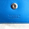 Bolso de mano Goyard Saint-Louis en lona Monogram revestida azul y cuero azul - Detail D4 thumbnail