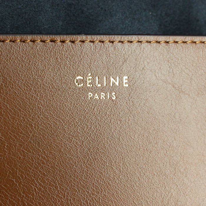 Borsa Celine Blade in pelle marrone - Detail D4