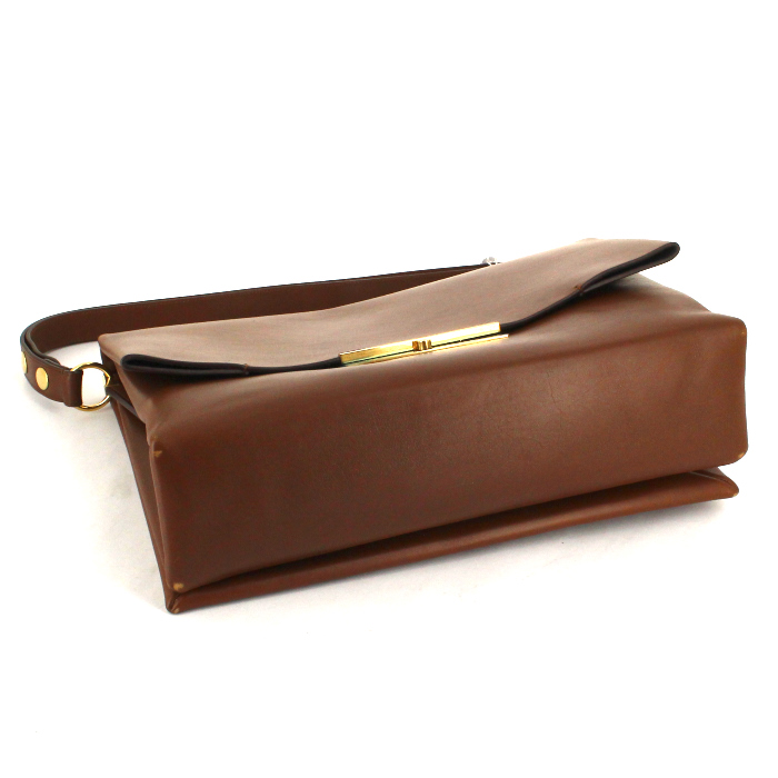 Borsa Celine Blade in pelle marrone - Detail D5