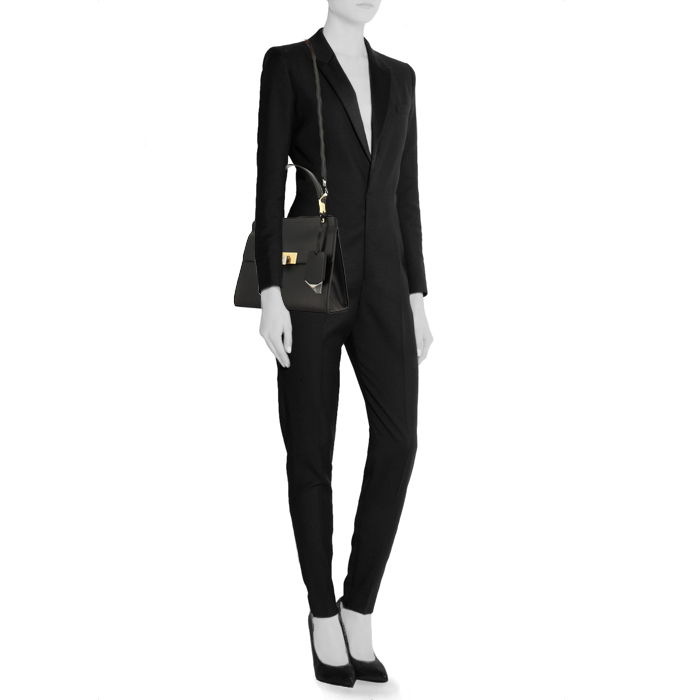 Balenciaga handbag in black leather - Detail D1