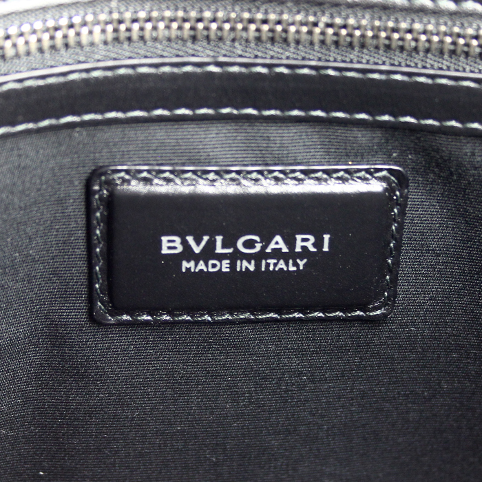 Borsa Serpenti in pelle nera con motivo con trecce - Detail D4