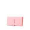 Hermes Béarn wallet in pink epsom leather - 00pp thumbnail