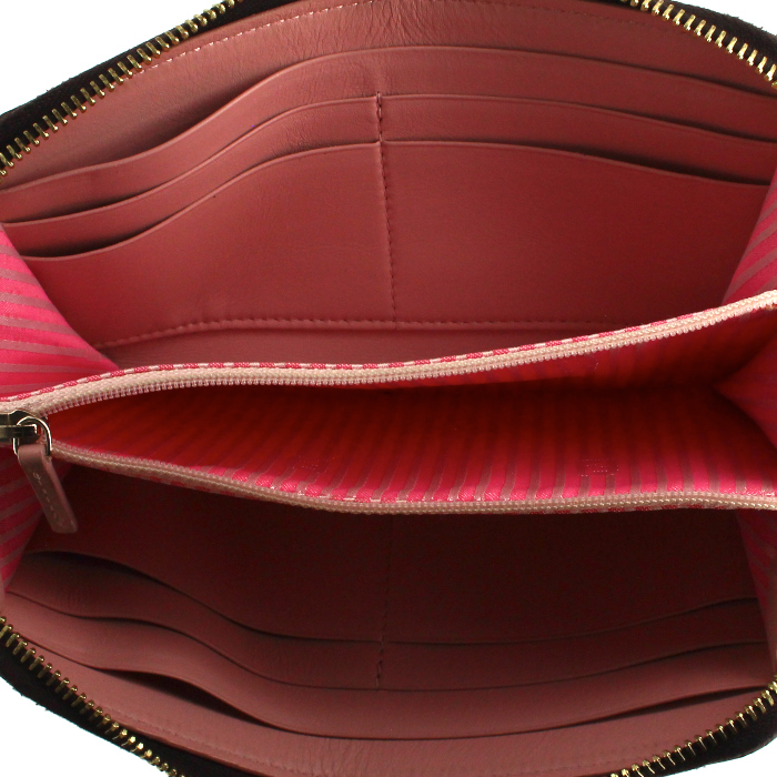 Portafogli in tela monogram marrone - Detail D2