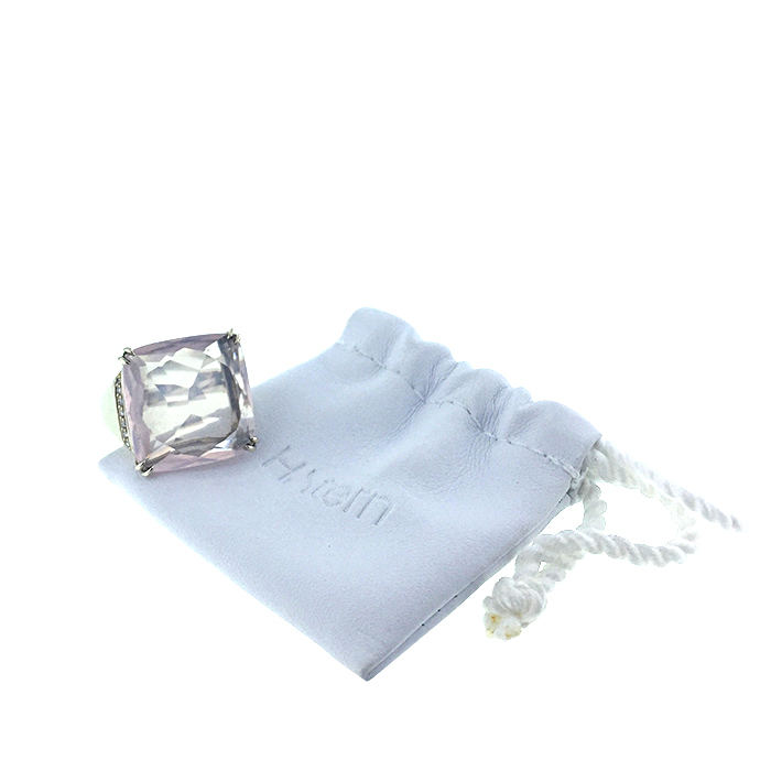 H. Stern ring in white gold and diamonds and in quartz - Detail D2