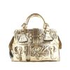 Chloé handbag in gold leather - 360 thumbnail