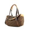 Dior handbag in brown monogram canvas and natural leather - 00pp thumbnail